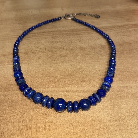 Lapis bead necklace by Jay King - Picture 7 of 11